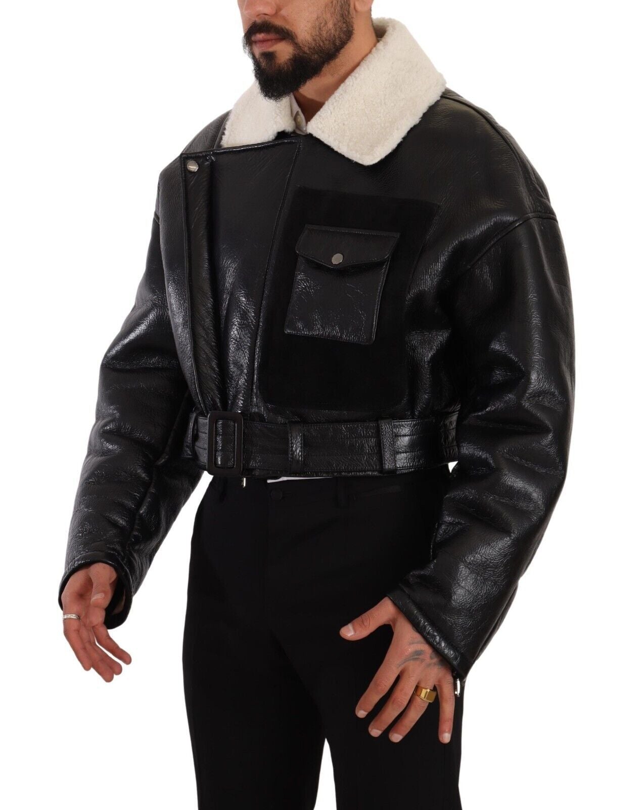 Veste DOLCE & GABBANA Biker noire