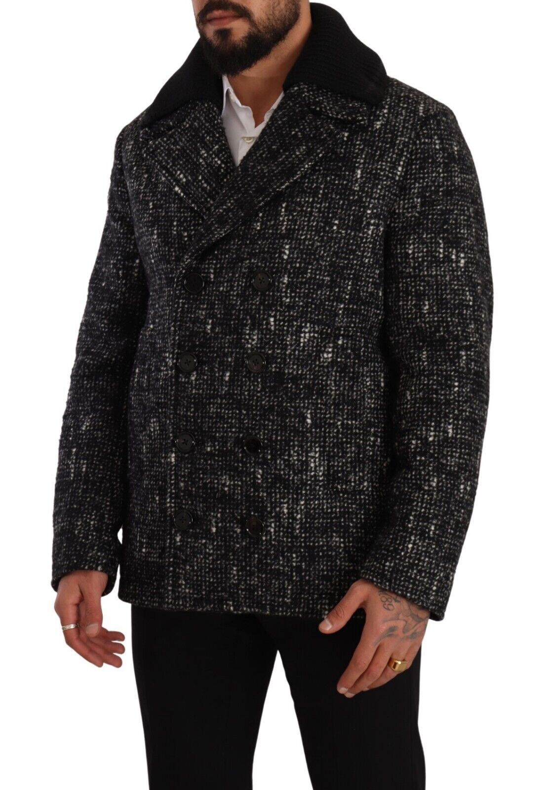 Manteau DOLCE & GABBANA Overcoat noir gris