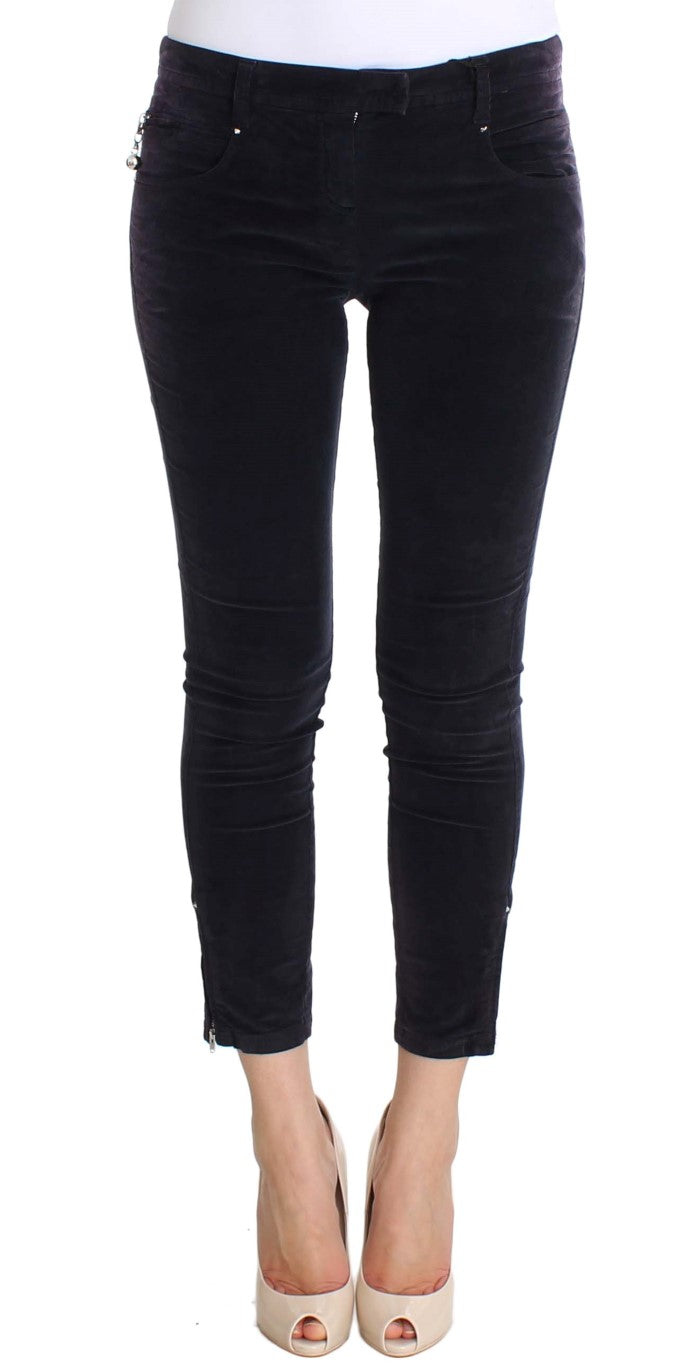 Pantalon Costume National cropped violet