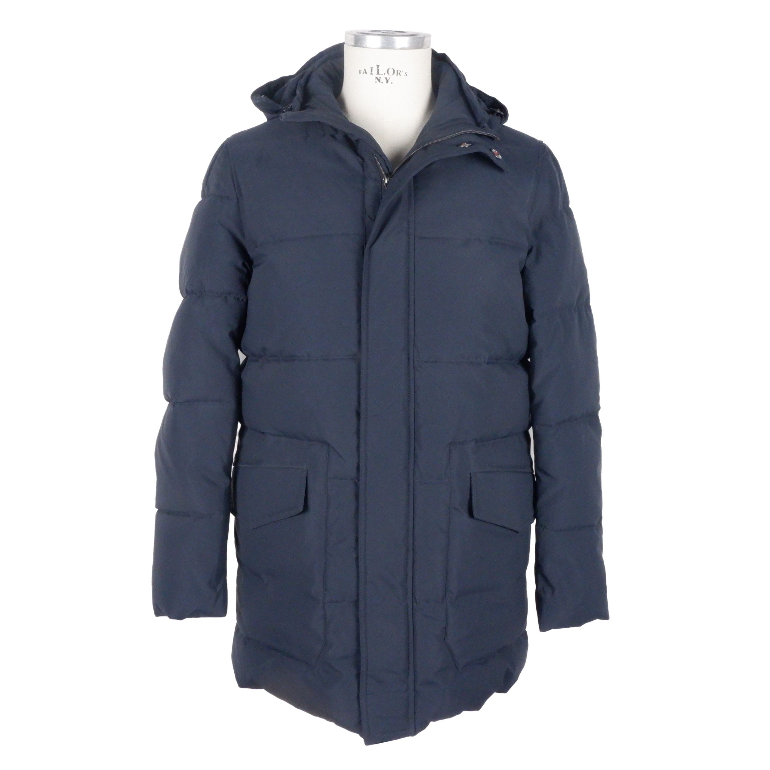 Veste Emilio Romanelli à capuche bleue