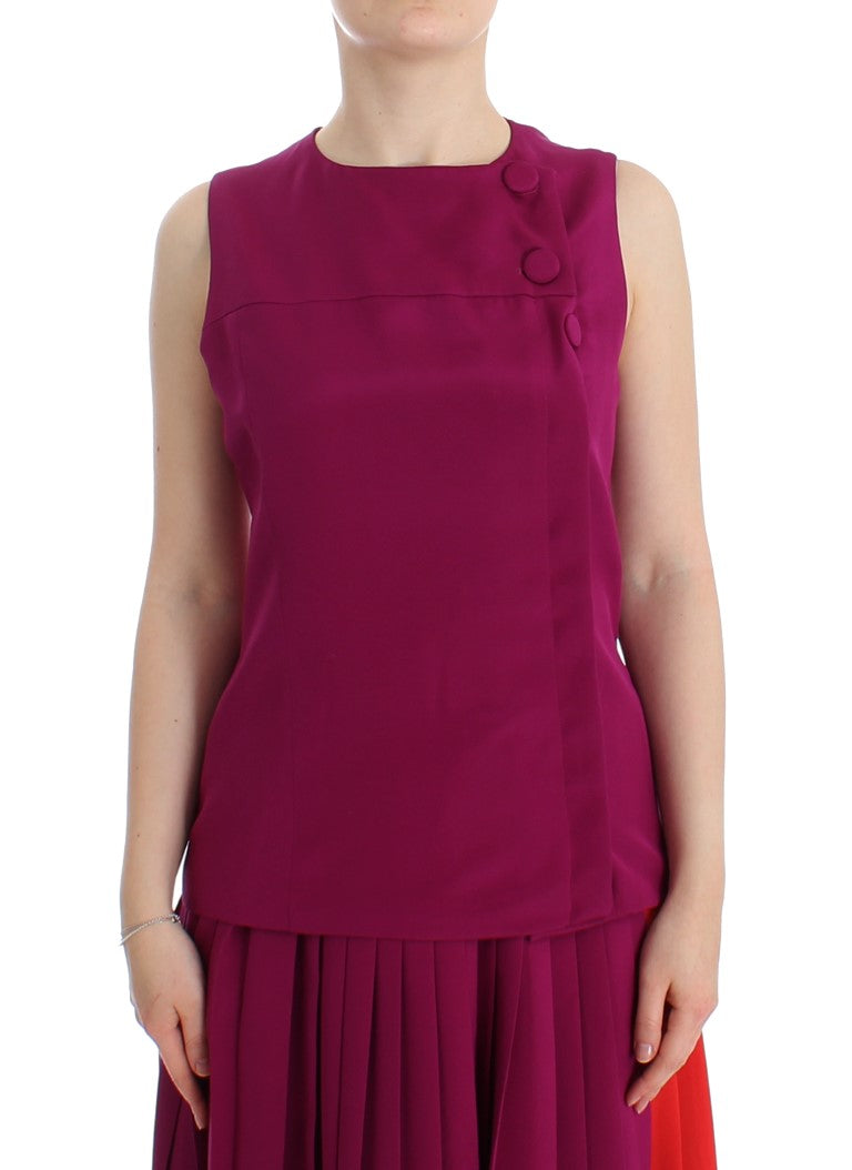 Blouse Barbara Casasola Silk violette