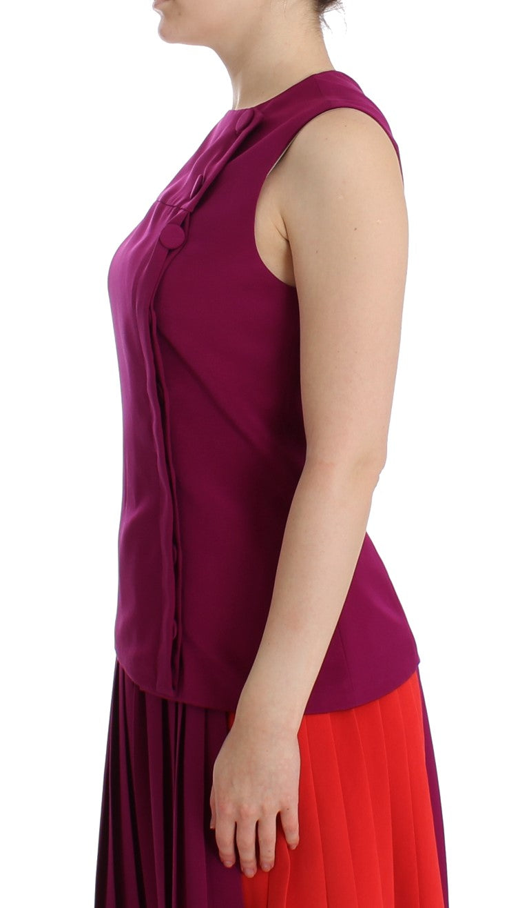 Blouse Barbara Casasola Silk violette