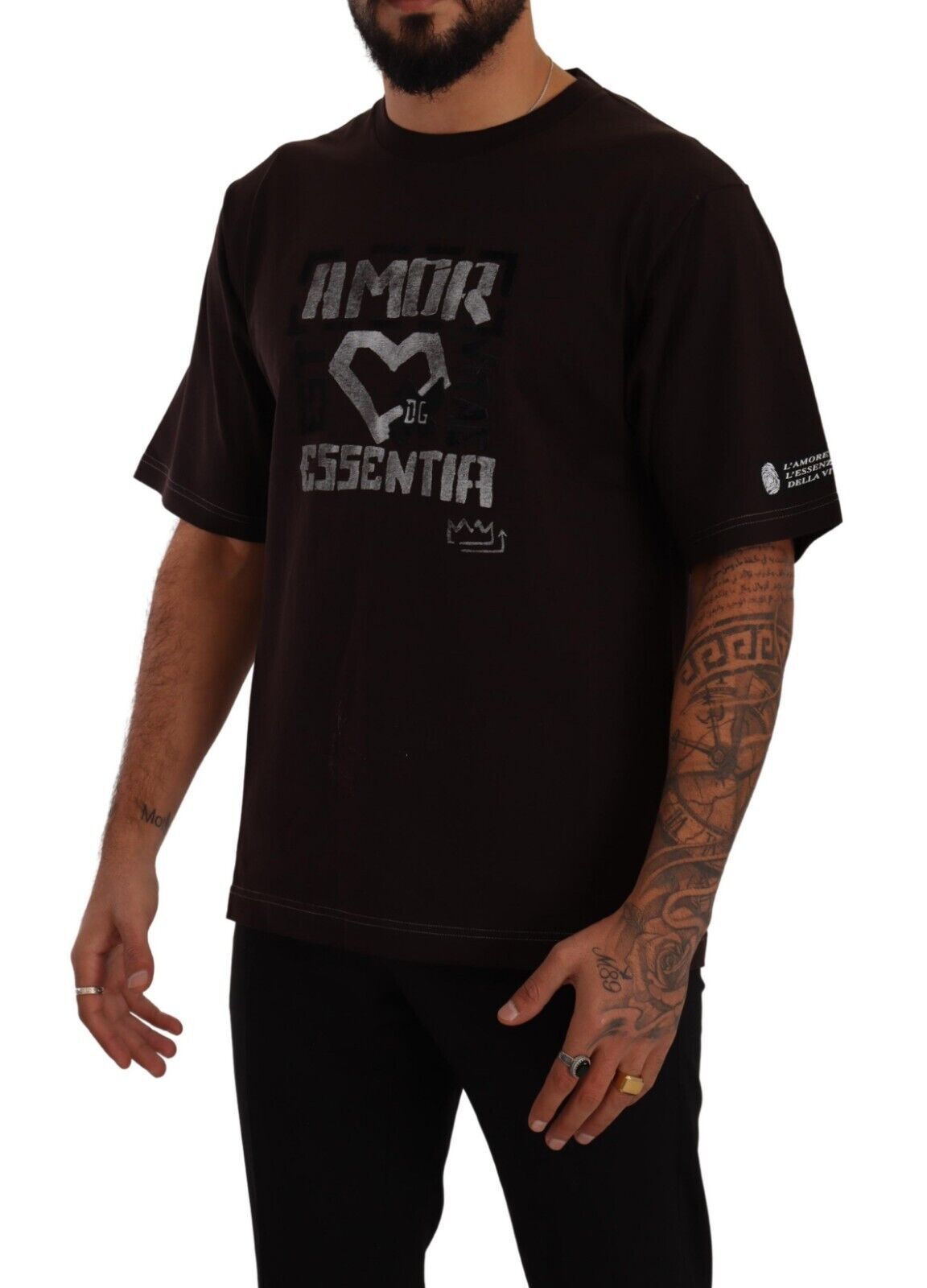 T-shirt Dolce & Gabbana L-Amore bordeaux