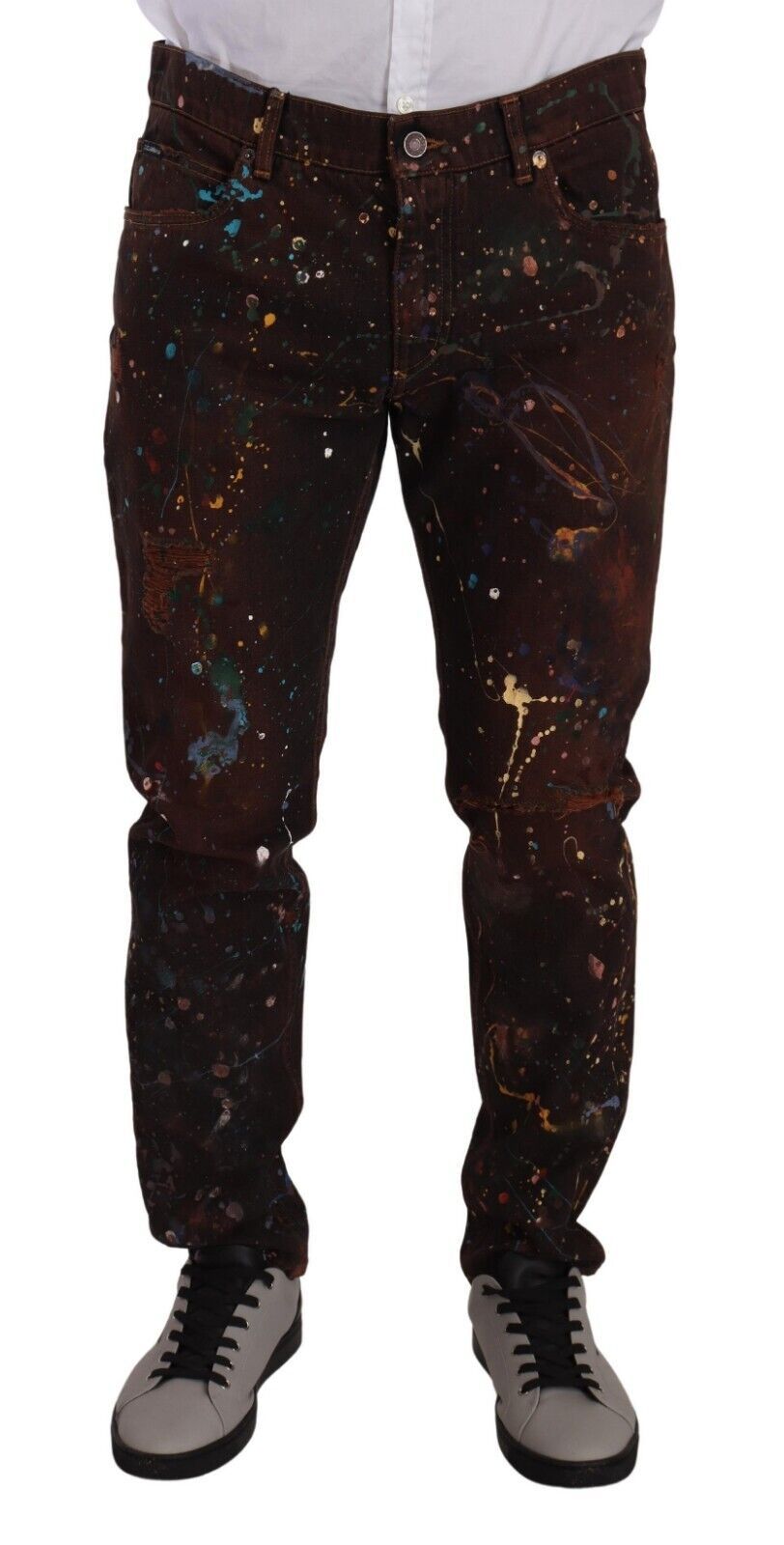 Jean Dolce & Gabbana régulier marron