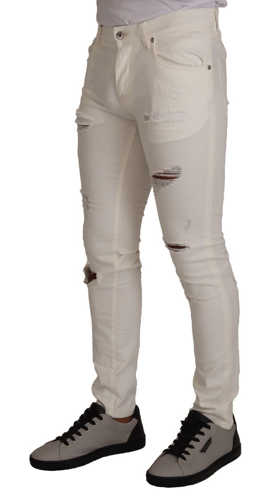 Jean Dolce & Gabbana skinny blancs