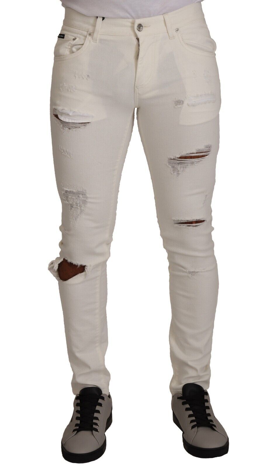 Jean Dolce & Gabbana skinny blancs