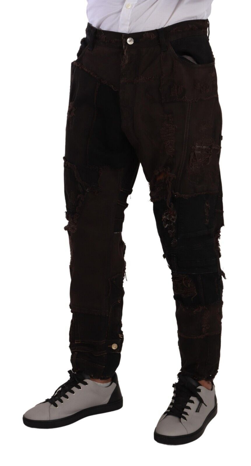 Jeans Dolce & Gabbana déchirés marron