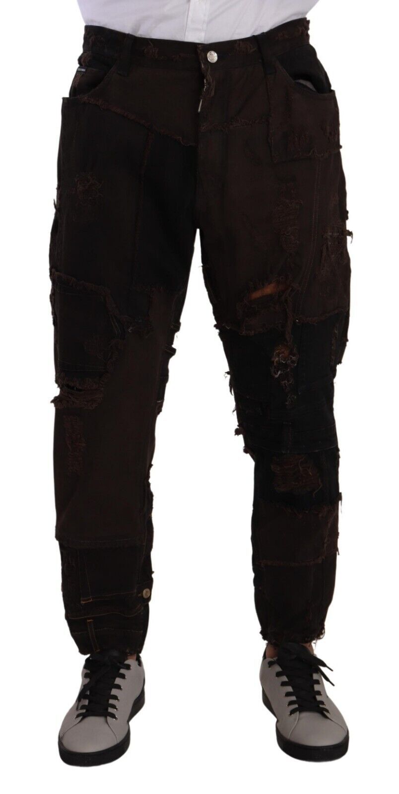 Jeans Dolce & Gabbana déchirés marron
