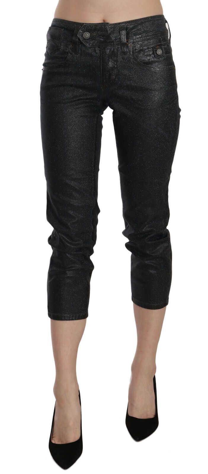 Pantalon GALLIANO Cropped noir washed