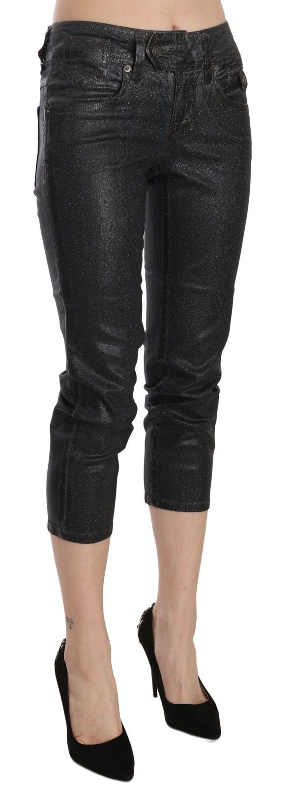 Pantalon GALLIANO Cropped noir washed