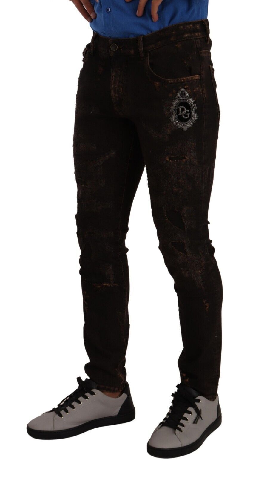Jeans Dolce & Gabbana skinny marron