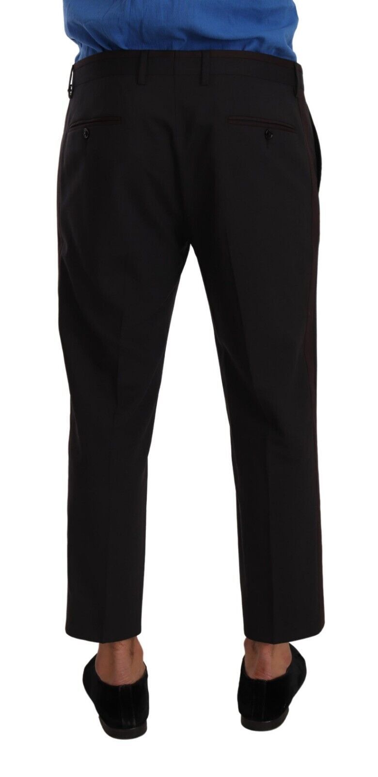 Pantalon DOLCE & GABBANA cropped gris bordeaux