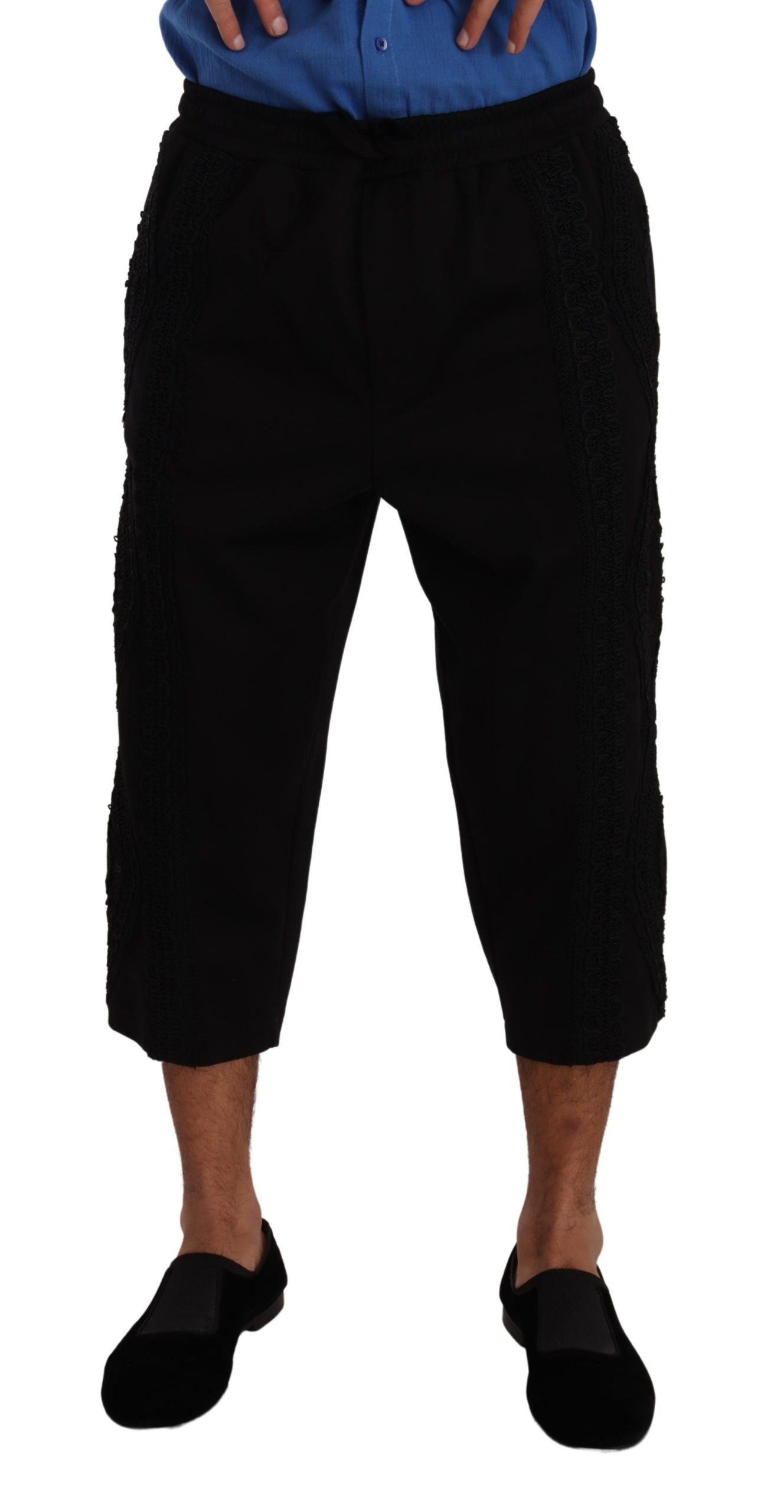Pantalon cropped Dolce & Gabbana noir
