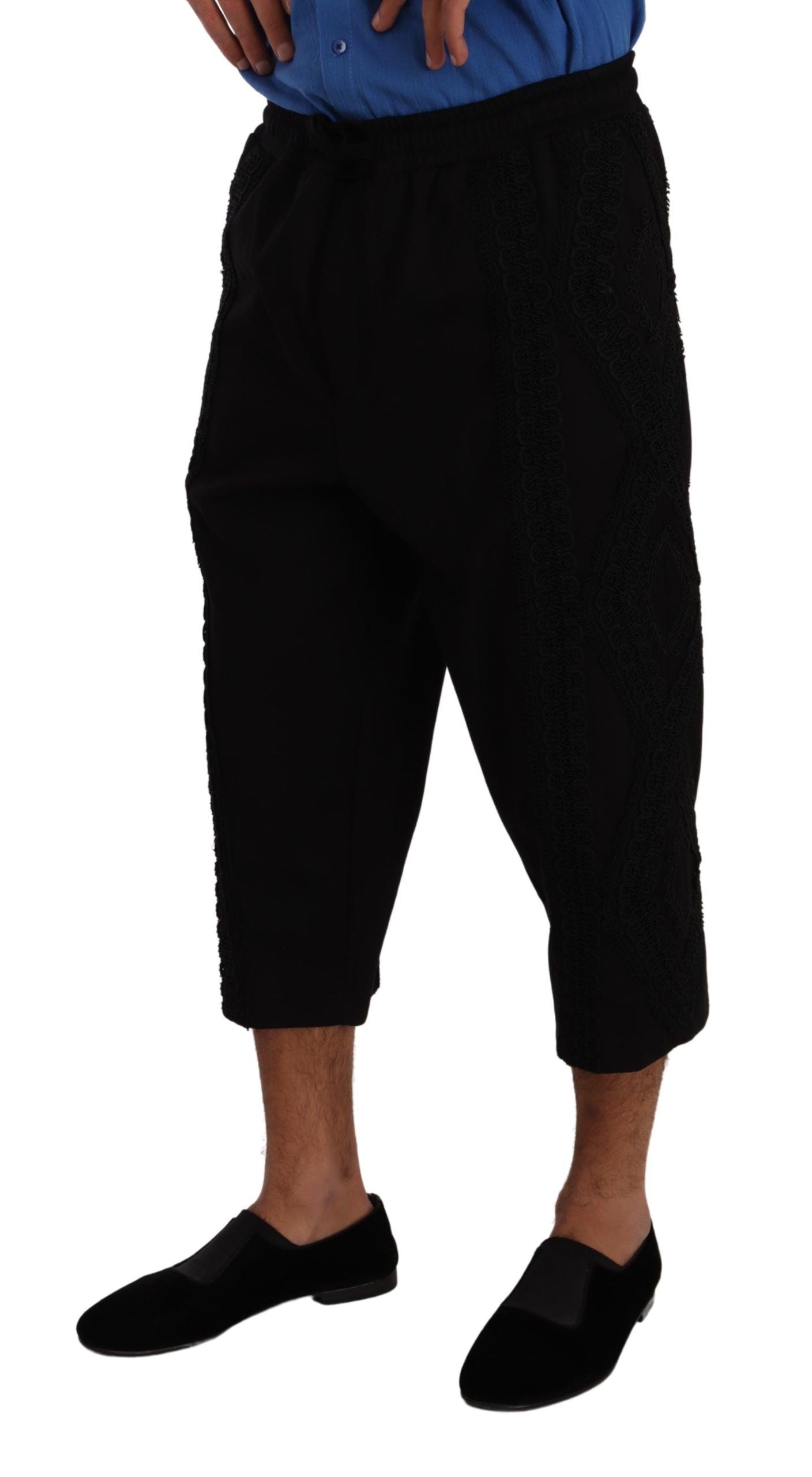 Pantalon cropped Dolce & Gabbana noir