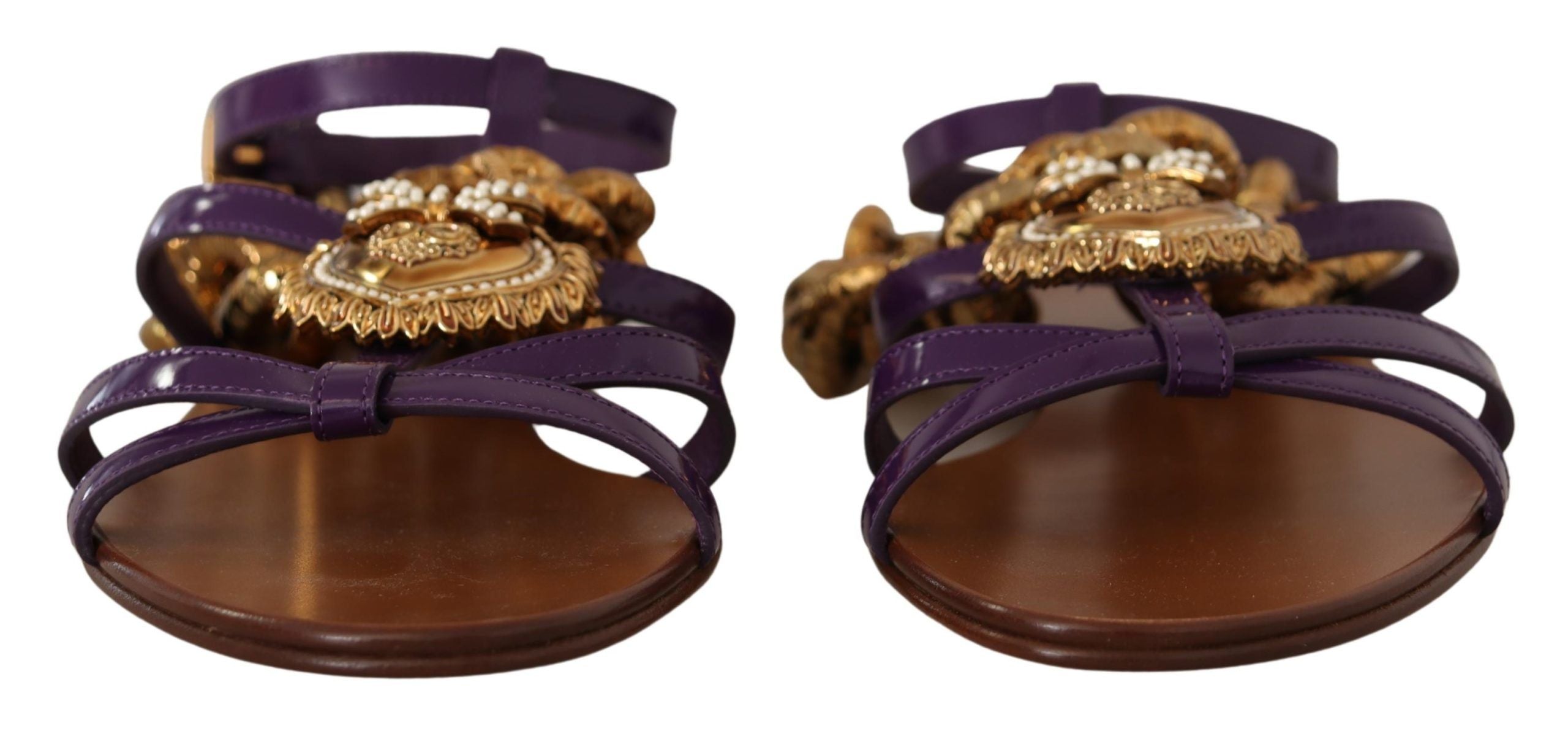 Sandales Dolce & Gabbana Gladiator violettes