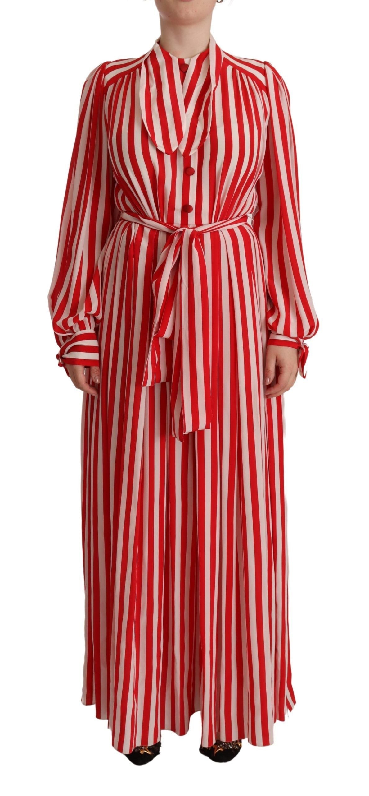 Robe Dolce & Gabbana A-line blanche et rouge Dolce & Gabbana