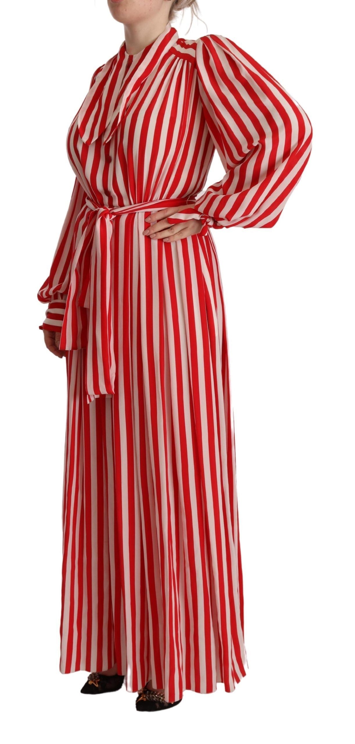 Robe Dolce & Gabbana A-line blanche et rouge Dolce & Gabbana