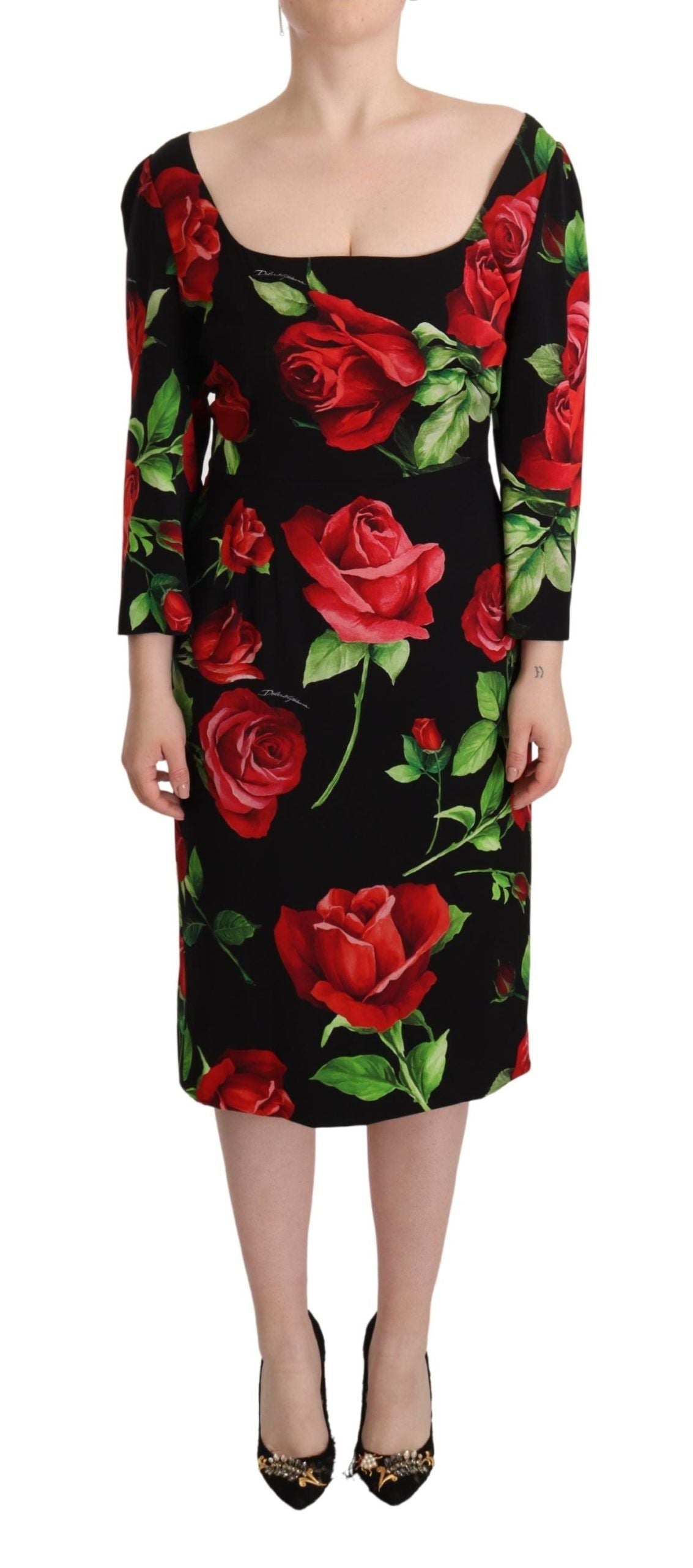 Robe Dolce & Gabbana Sheath noire Dolce & Gabbana