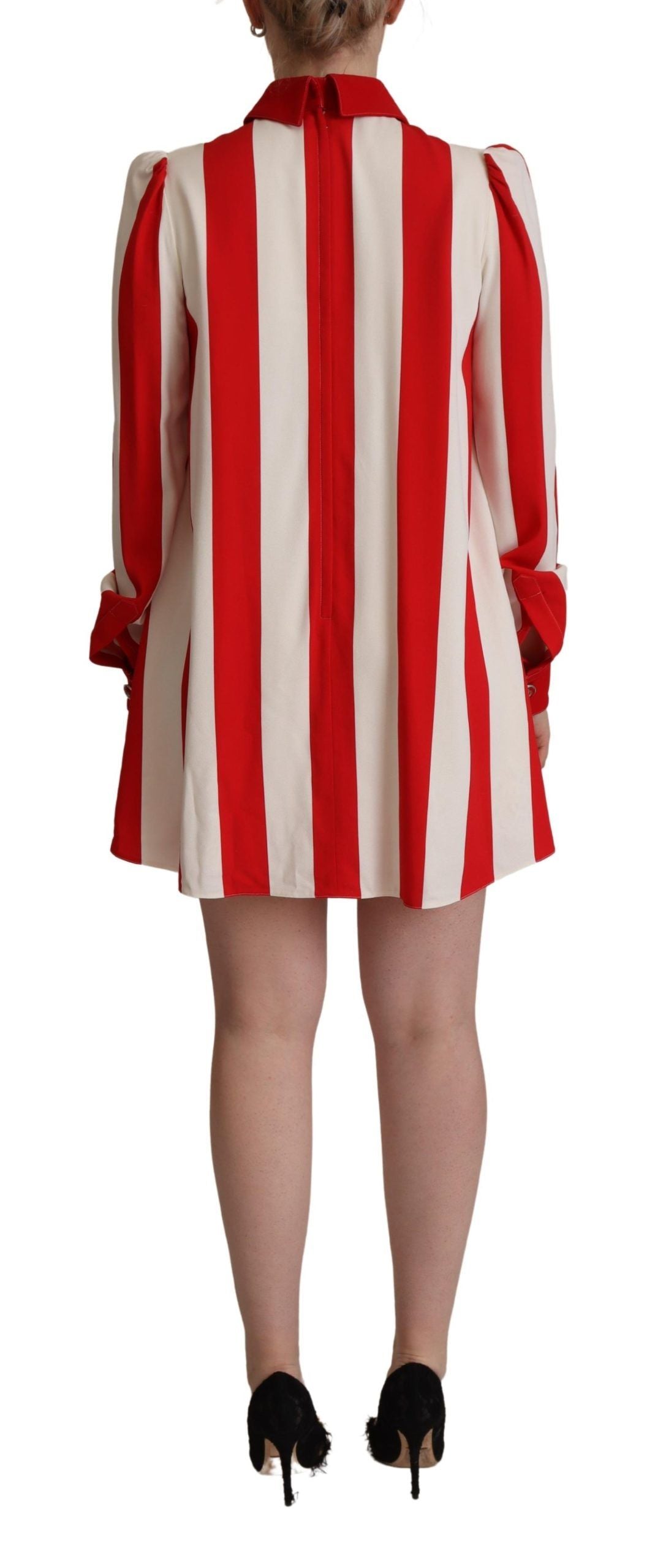 Robe DOLCE & GABBANA Shirt mini blanche et rouge Dolce & Gabbana
