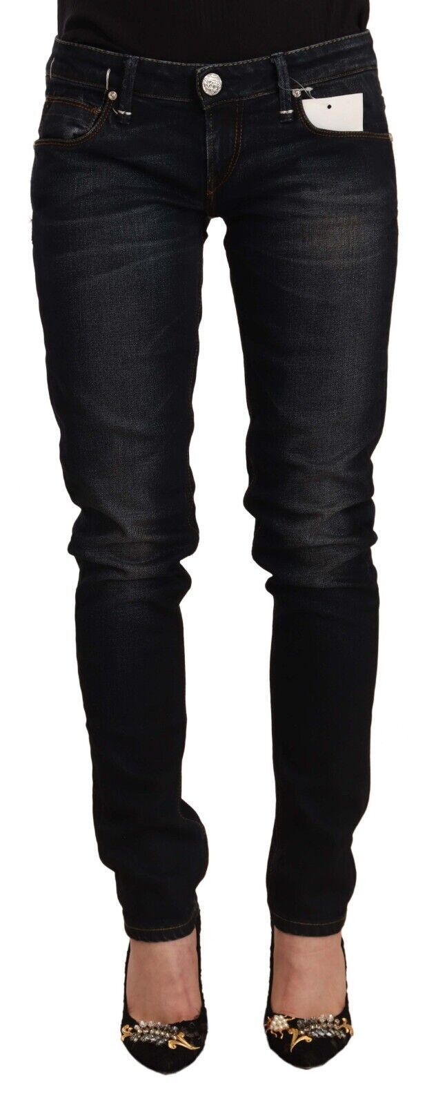 Jeans ACHT low waist noirs