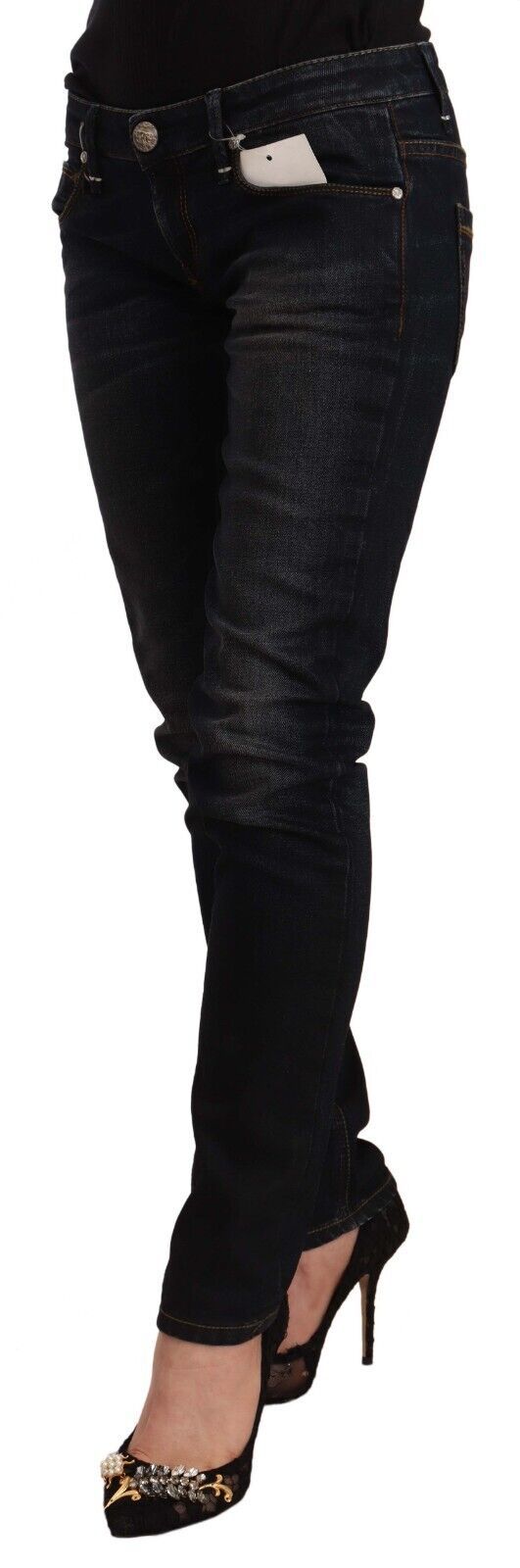 Jeans ACHT low waist noirs