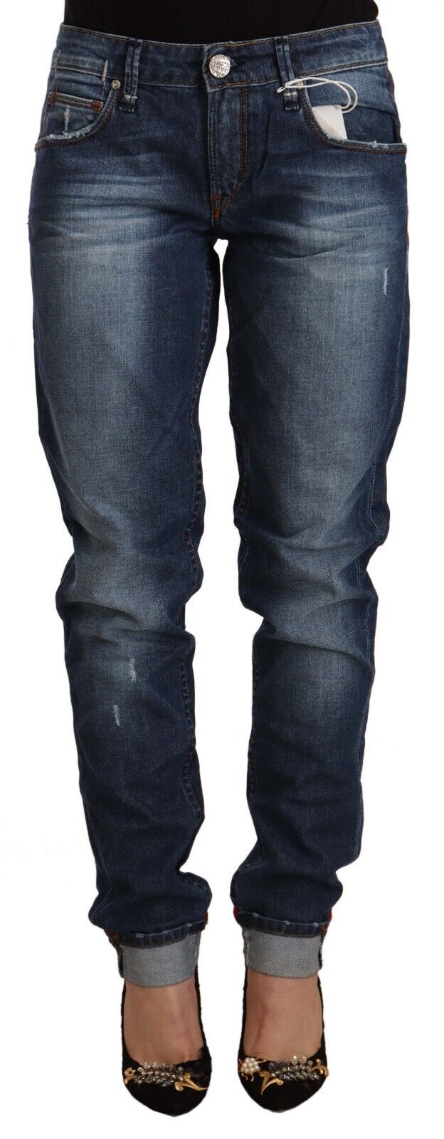 Jeans ACHT mid waist bleus délavés