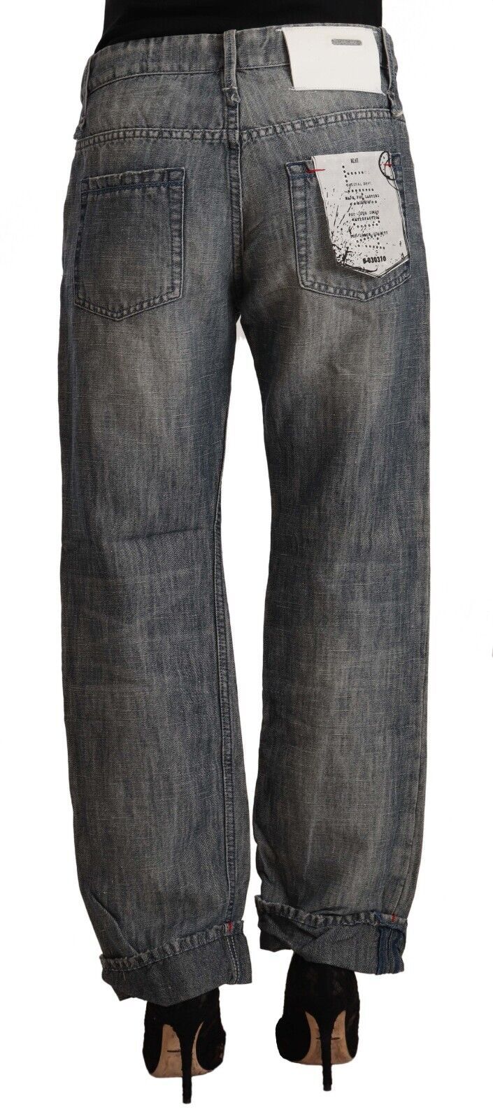 Jean ACHT straight gris délavé