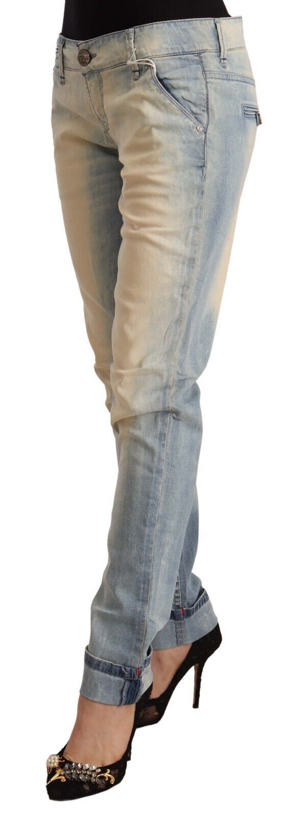 Jeans ACHT Low waist bleu clair