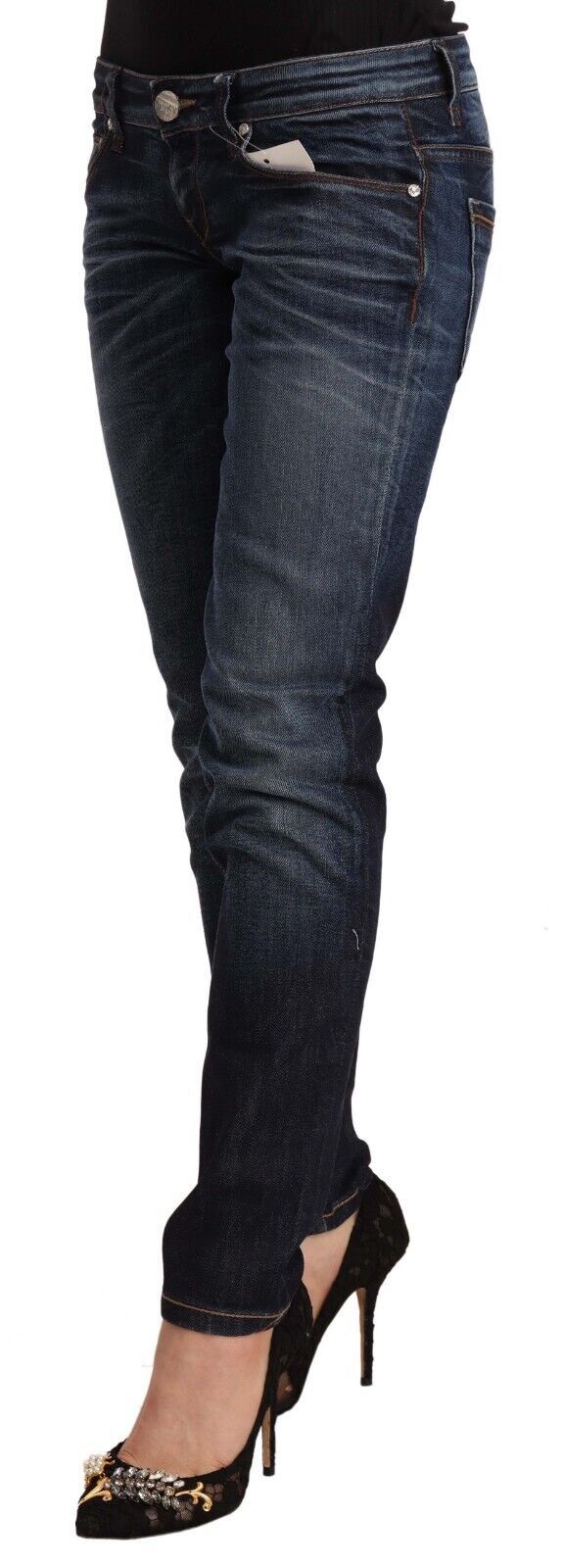 Jean Acht low waist skinny bleus