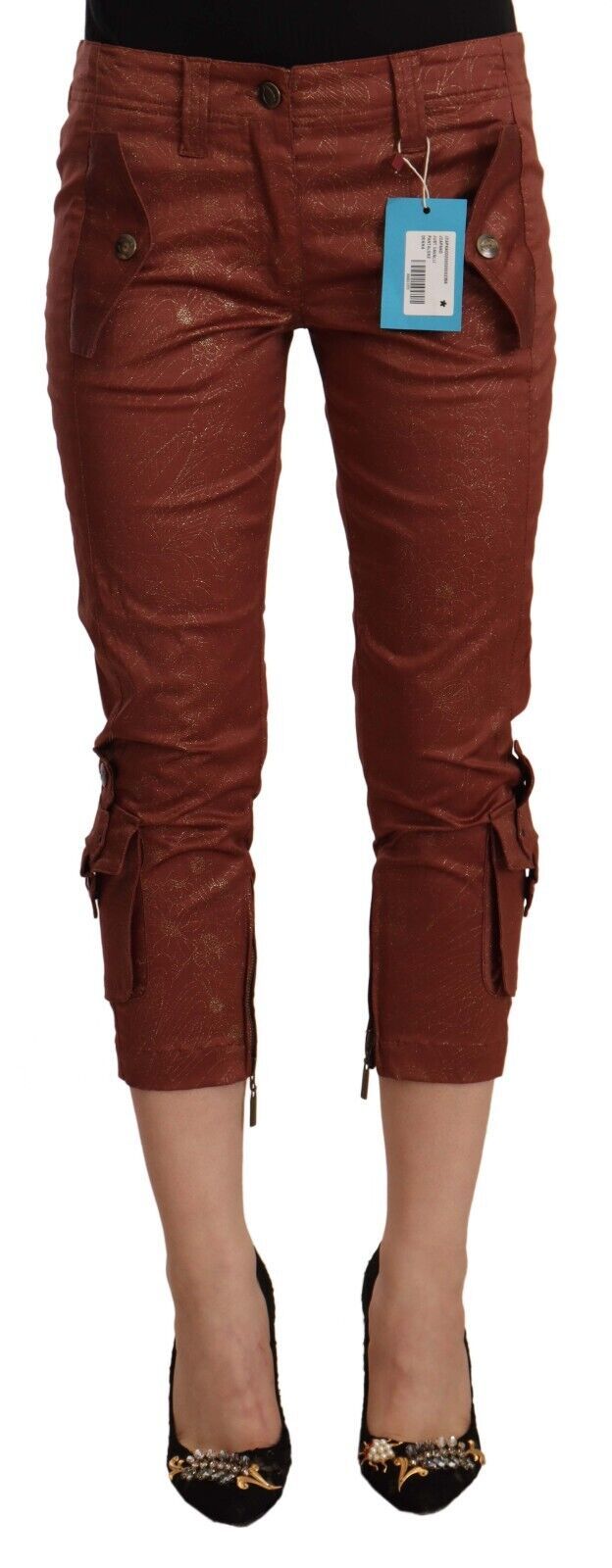 Pantalons Just Cavalli mi-taille marron