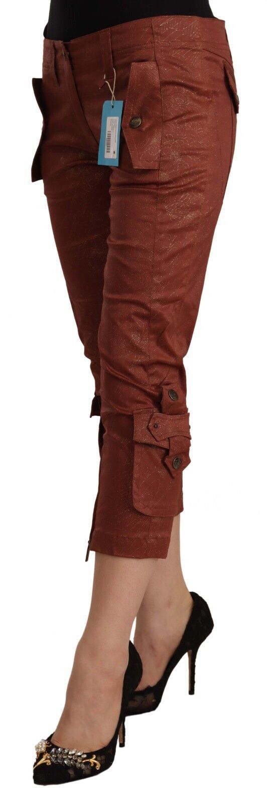Pantalons Just Cavalli mi-taille marron