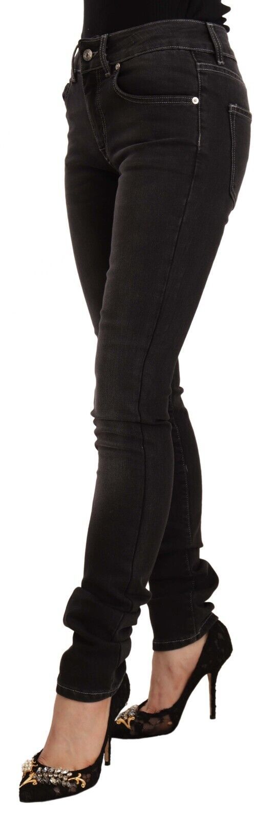 Jean GF Ferre Mid Waist noirs