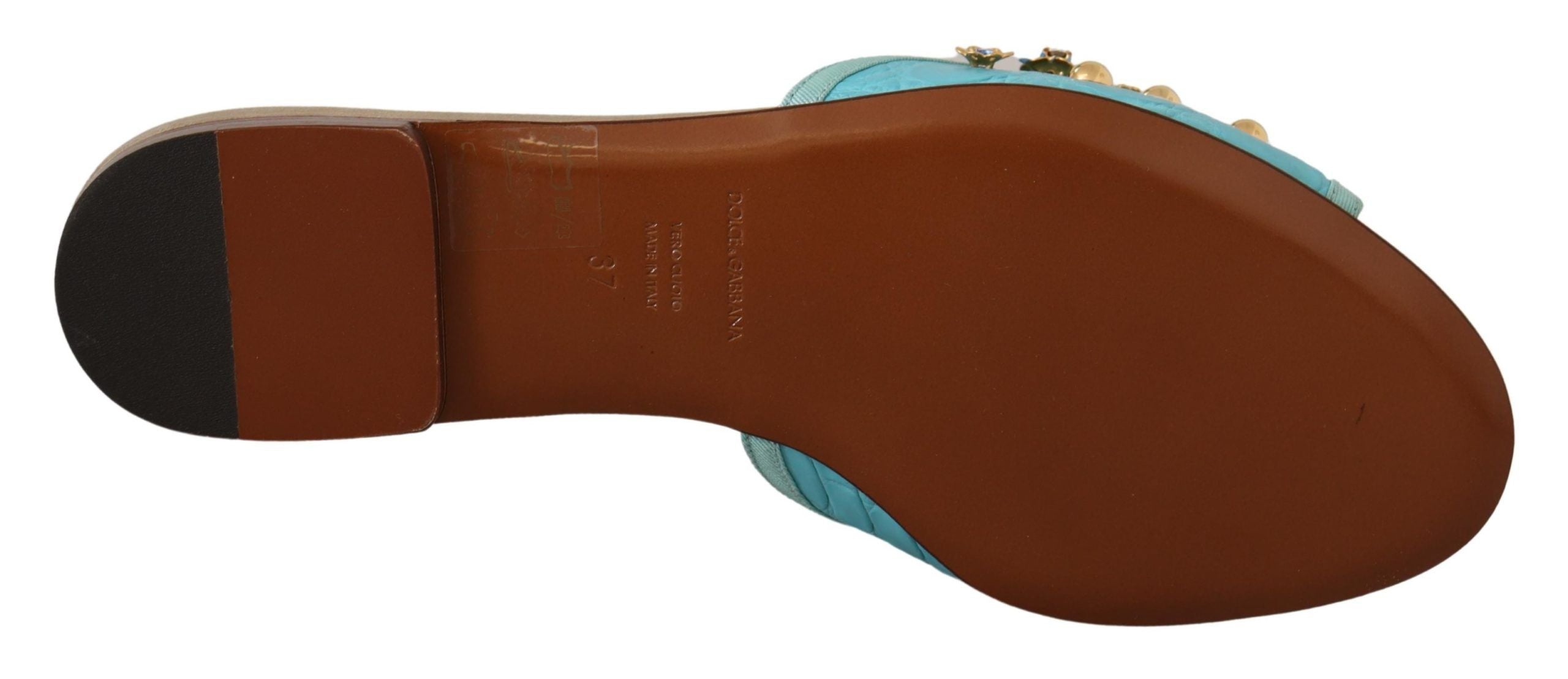 Sandales Dolce & Gabbana Bianca bleues