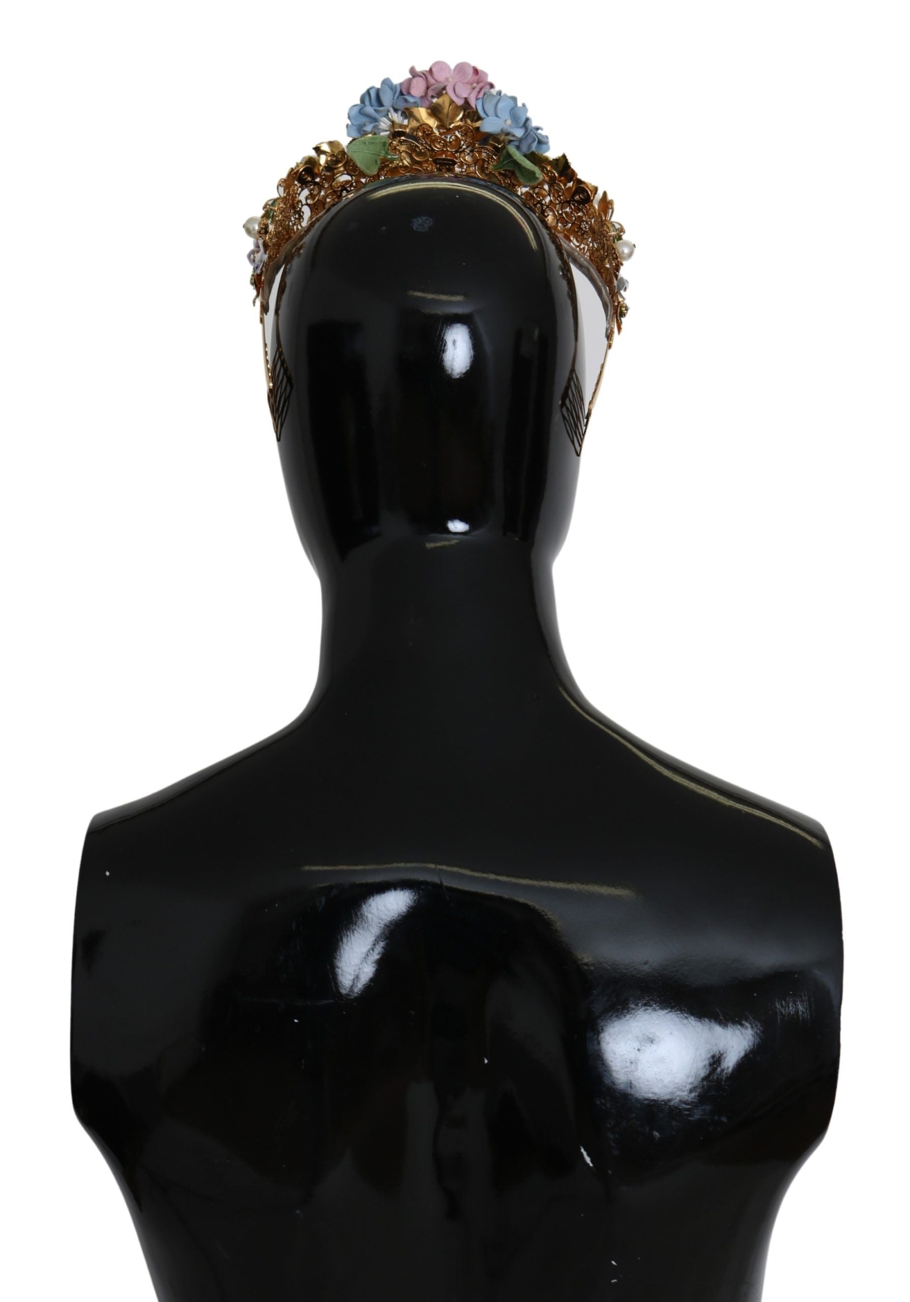 Diadème Dolce & Gabbana ornements dorés et violets