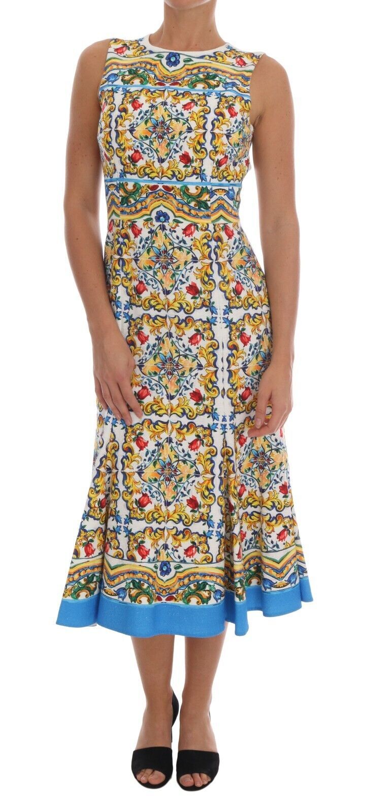 Robe Dolce & Gabbana Majolica blanche Dolce & Gabbana