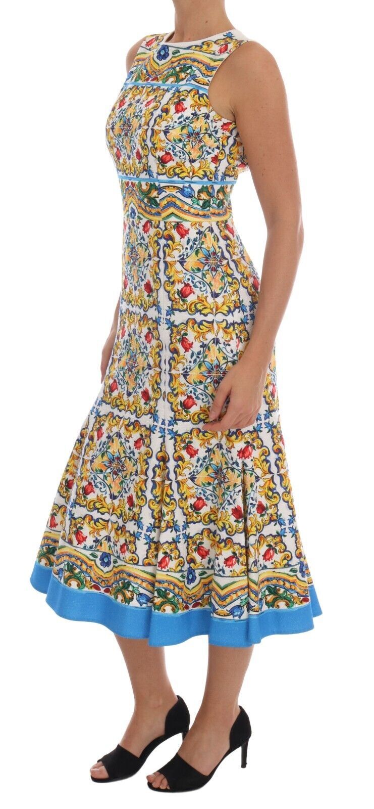 Robe Dolce & Gabbana Majolica blanche Dolce & Gabbana