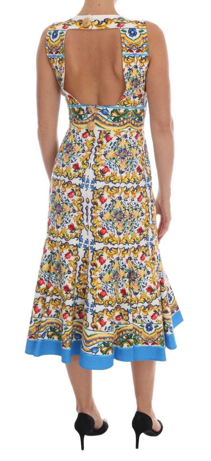 Robe Dolce & Gabbana Majolica blanche Dolce & Gabbana