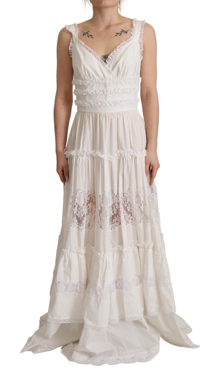 Robe A-line Dolce & Gabbana blanche Dolce & Gabbana
