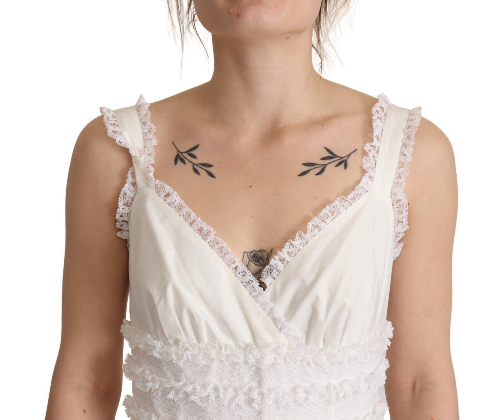 Robe A-line Dolce & Gabbana blanche Dolce & Gabbana