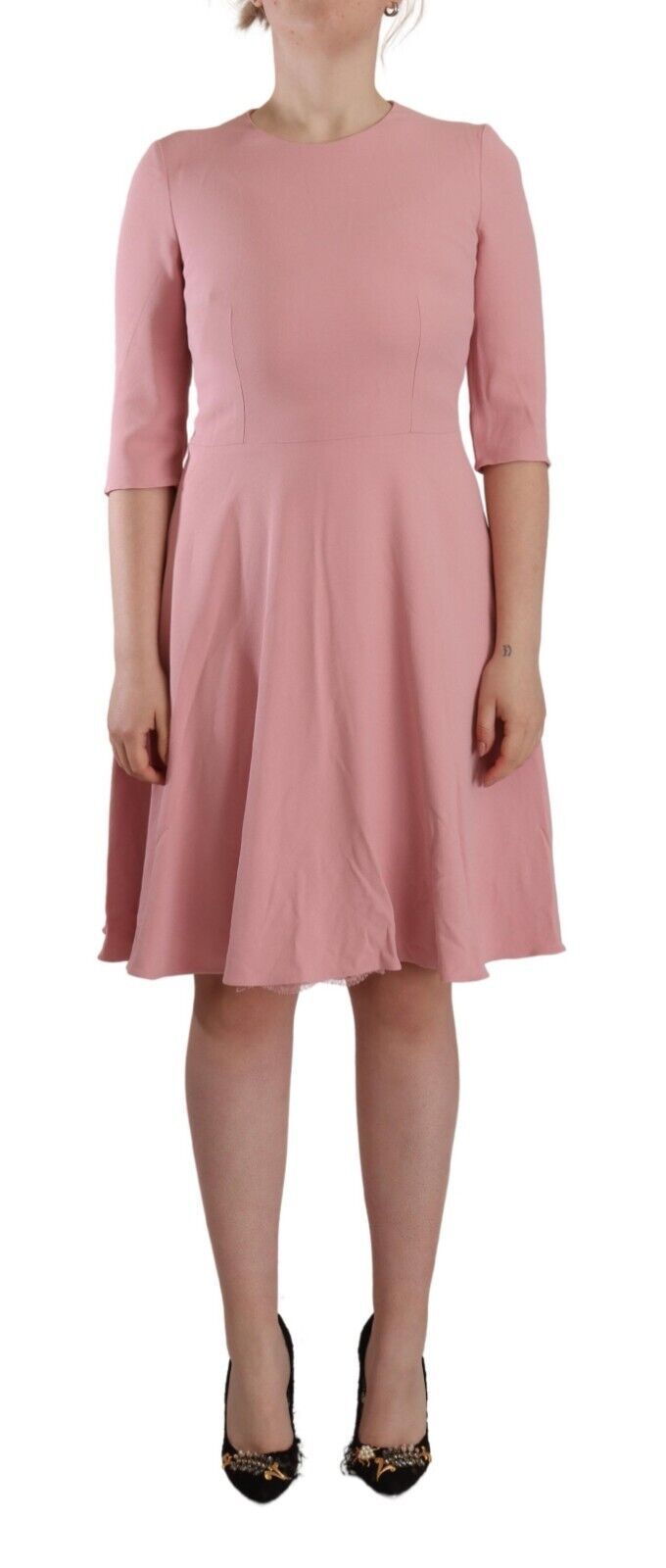 Robe Dolce & Gabbana A-line rose Dolce & Gabbana