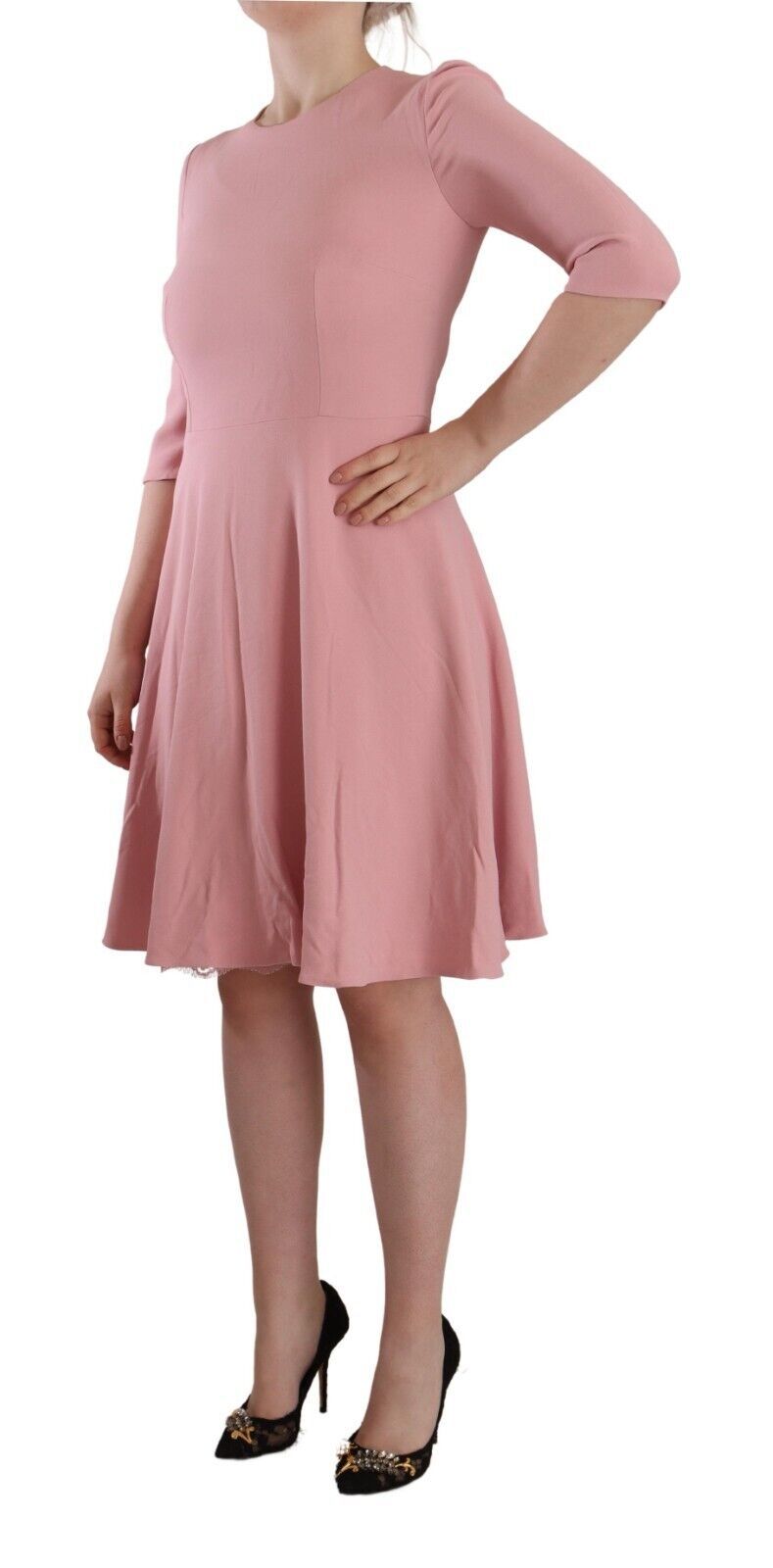 Robe Dolce & Gabbana A-line rose Dolce & Gabbana