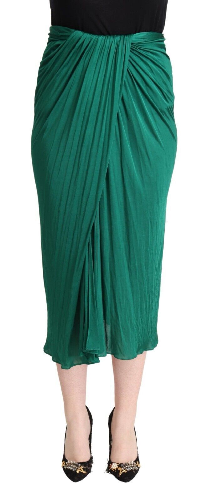 Jupe Dolce & Gabbana plissée verte
