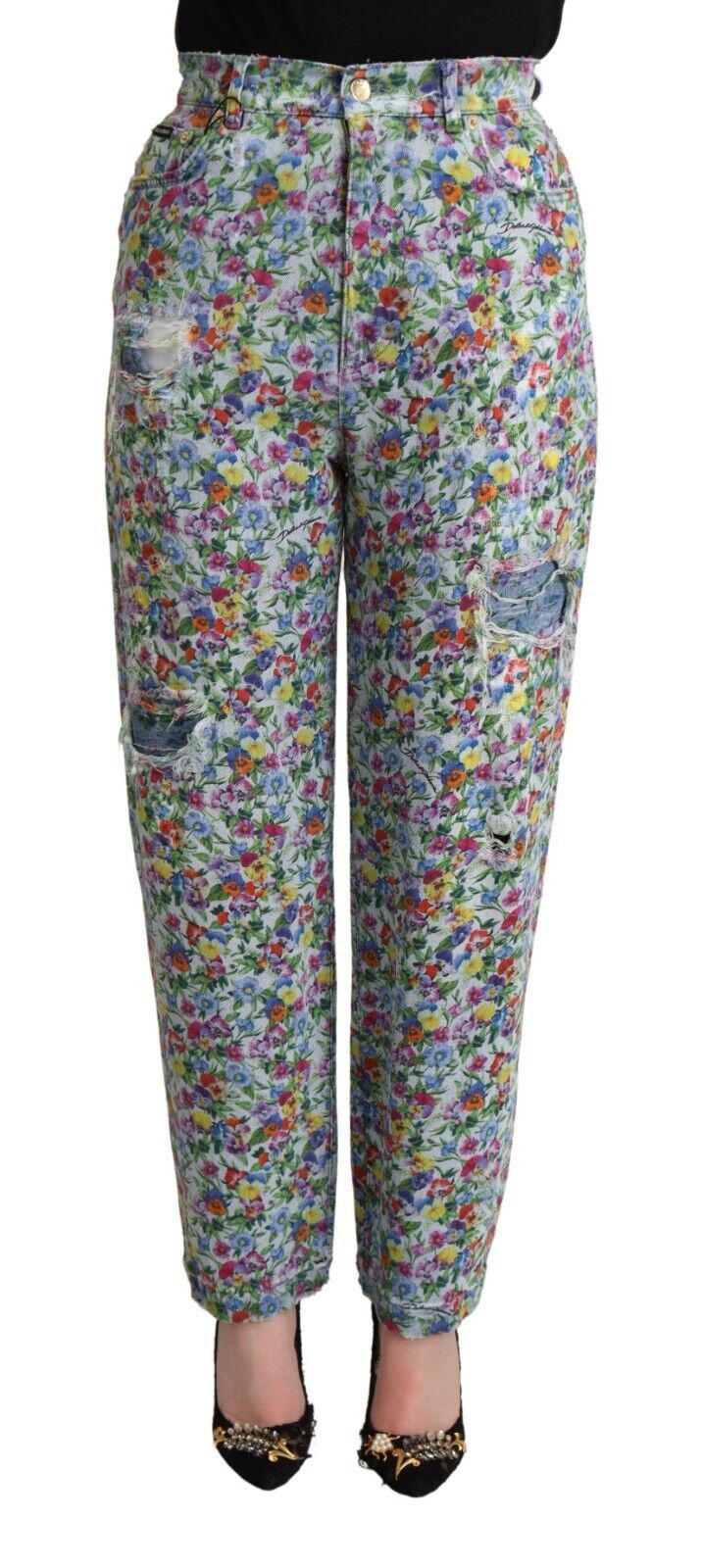 Jeans Dolce & Gabbana taille haute bleus