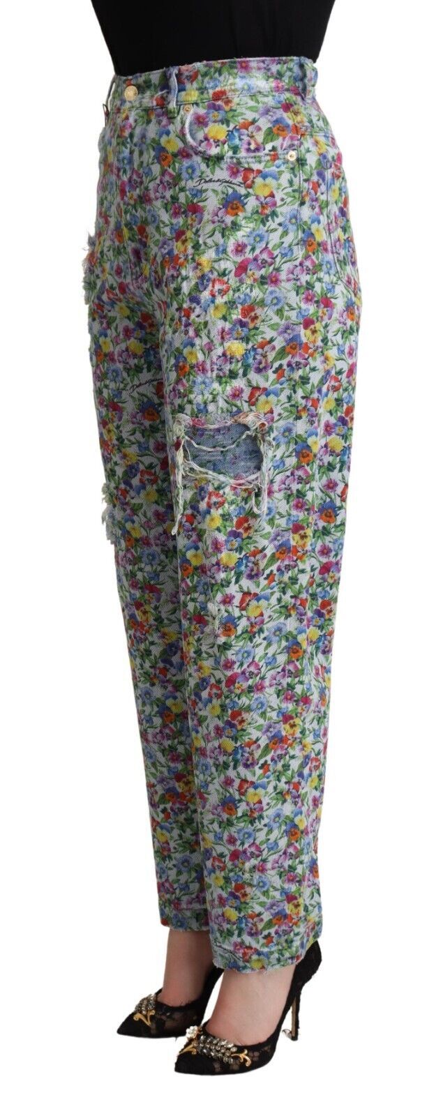 Jeans Dolce & Gabbana taille haute bleus