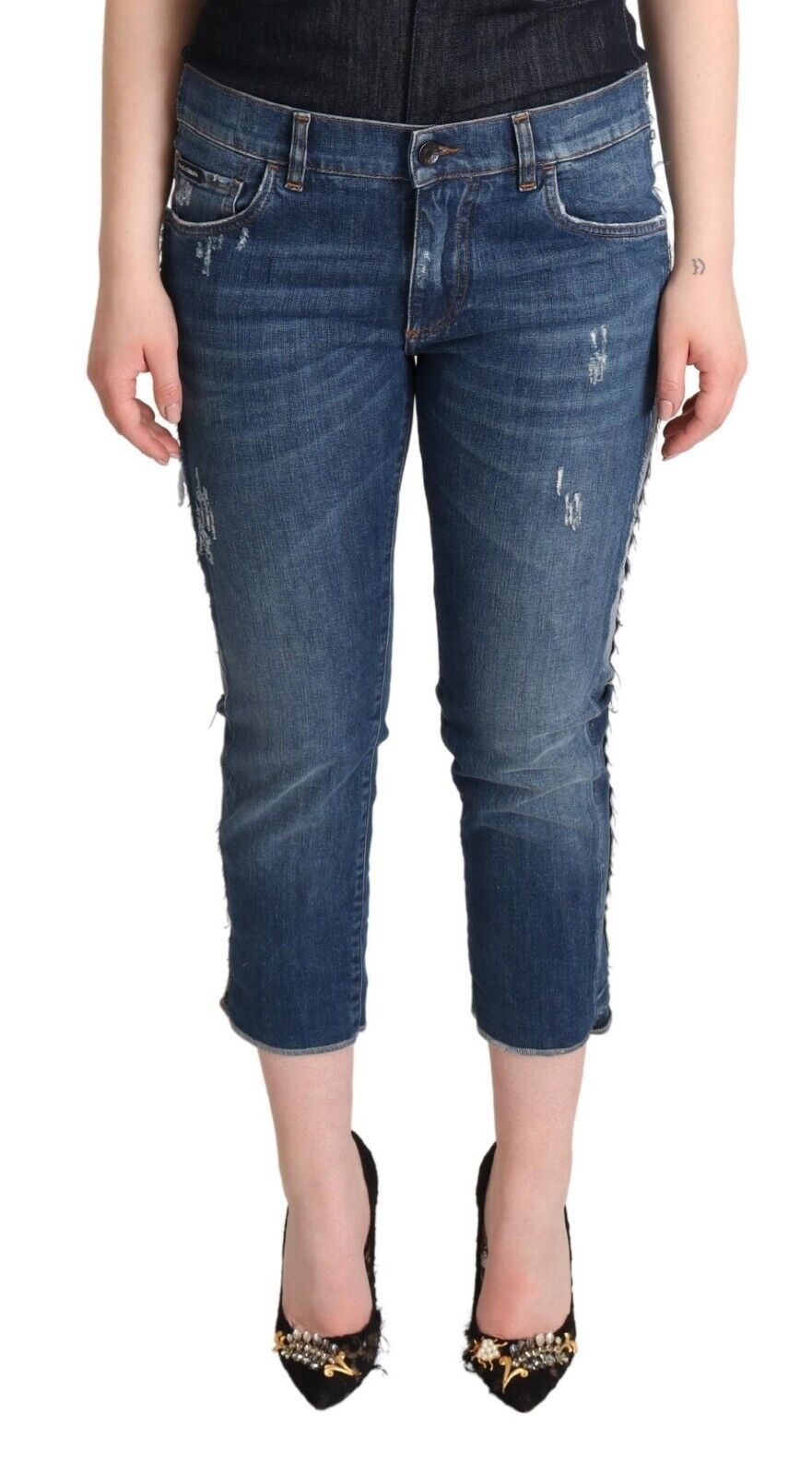 Jeans Dolce & Gabbana cropped bleus