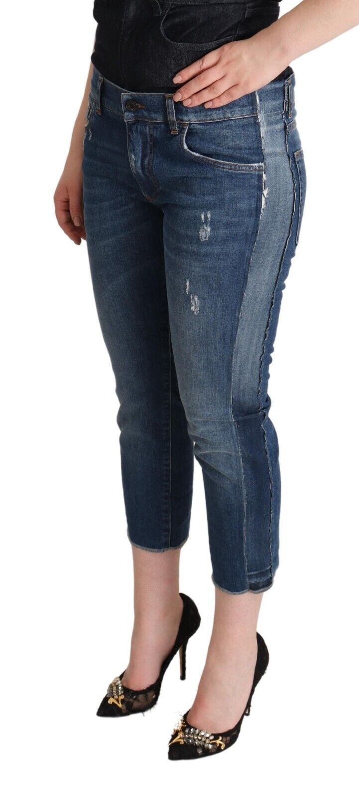 Jeans Dolce & Gabbana cropped bleus