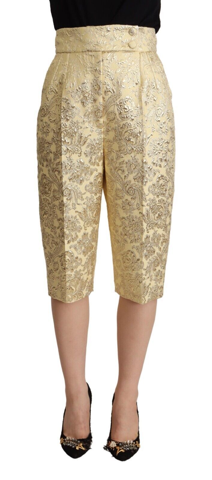 Pantalon DOLCE & GABBANA cropped beige floral
