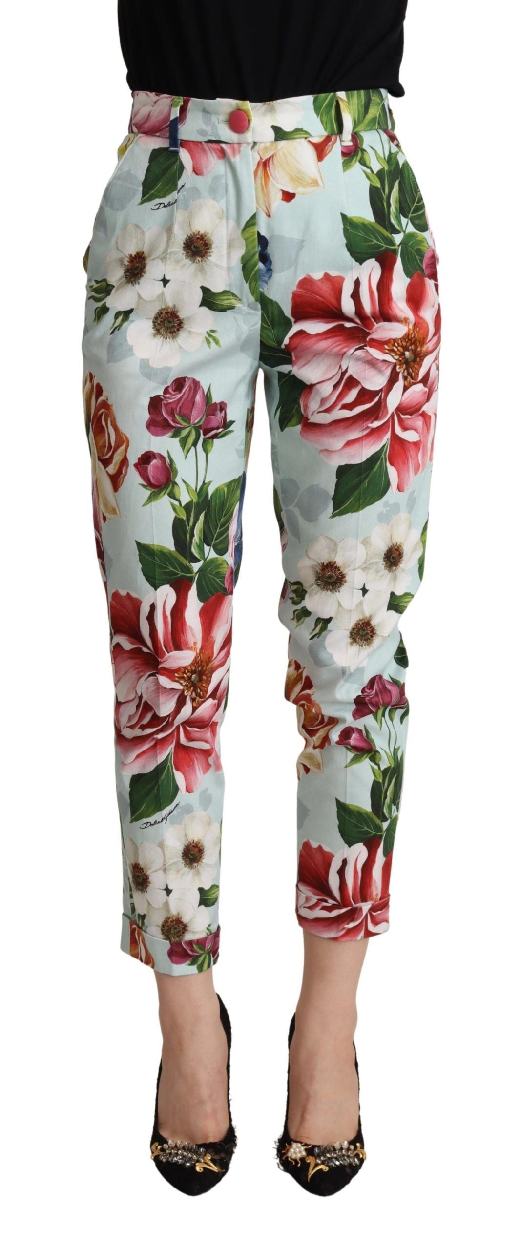 Pantalon Dolce & Gabbana tapered bleu clair