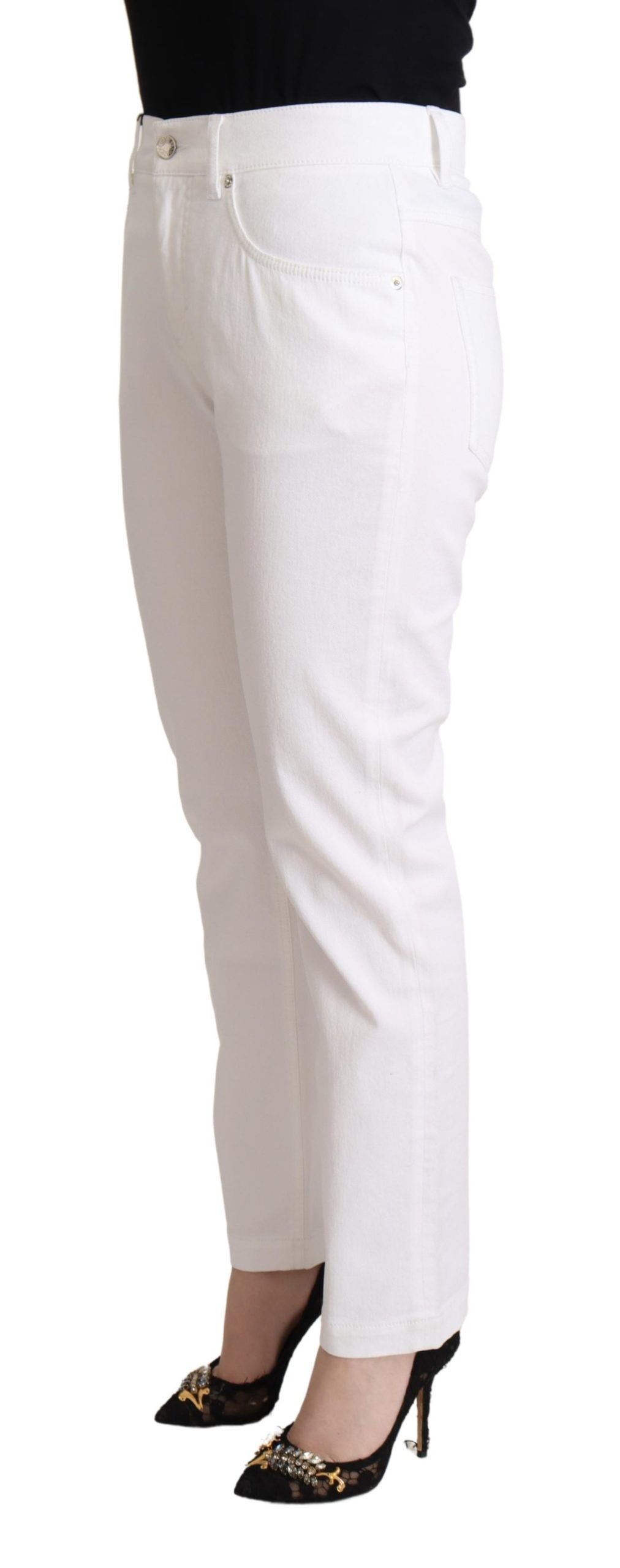 Pantalon Dolce & Gabbana tapered blanc