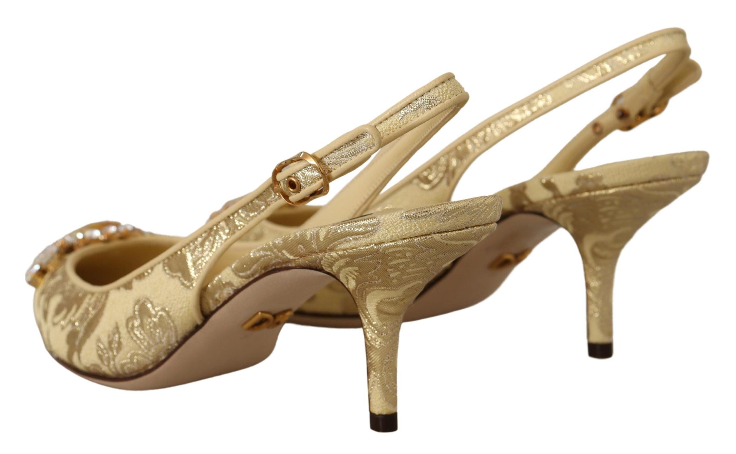 Pompes Dolce & Gabbana Slingbacks dorées